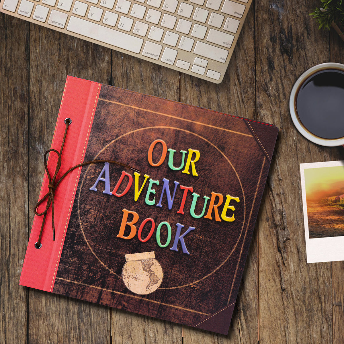 12x12 Inch Large Our Adventure Book Scrapbook Album, 60 Pages