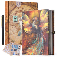 Travel Journal, Notebook for Writing, Adventure Logbook for Men & Women with Buckle Closure, for Memory Keeping & Travelers Notebook