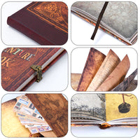 Travel Journal, Notebook for Writing, Adventure Logbook for Men & Women with Buckle Closure, for Memory Keeping & Travelers Notebook