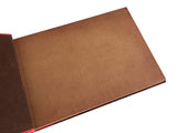 Our Adventure Book with Balloon House, Leather Cover Up Themed Vintage Scrapbook Album, Wedding Guest Book, 11.6 x 7.5 inch, 60 Pages
