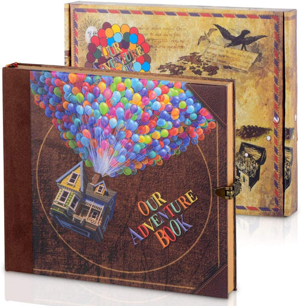 Our Adventure Book Scrapbook Pixar Up Handmade Diy Family Scrapbooking  Album With Embossed Letter Cover Retro Photo Album . shop for Pulaisen  products in India.