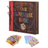 12x12 Inch Large Our Adventure Book Scrapbook Album, 60 Pages
