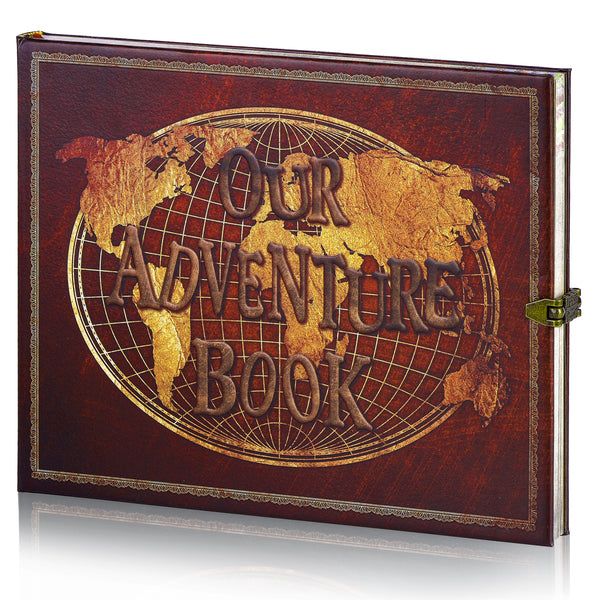 Our Adventure Book, Up Scrapbook with Movie Postcards, Wedding and Ann