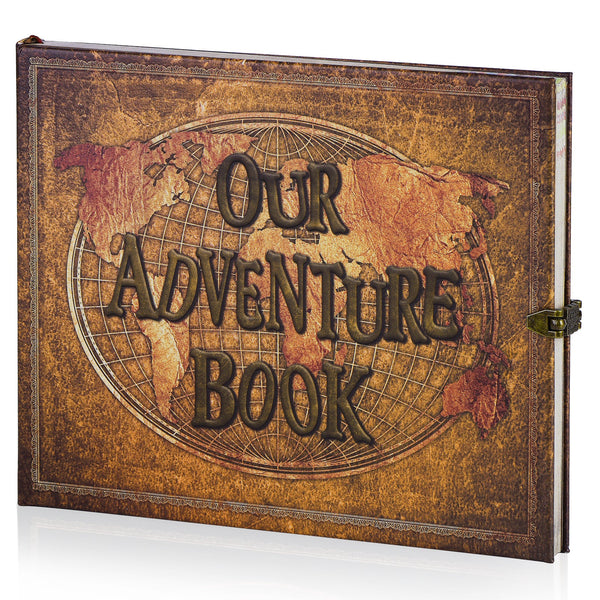 Our Adventure Book Travel Journal with Buckle Closure, Up Themed Vinta