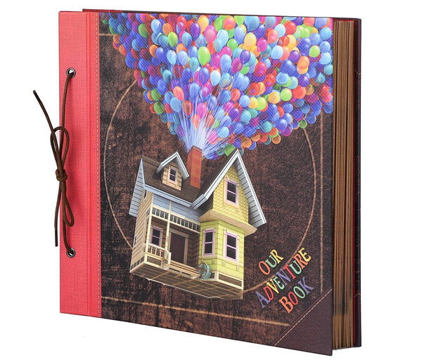 12x12 Inch Large Our Adventure Book Scrapbook Album, 60 Pages, Up House Cover