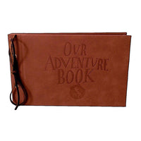 Leather Concave Words our Adventure Book Scrapbook Album, 80 Blank Kraft  Pages 