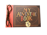 My Adventure Book Scrapbook, DIY Up Scrapbook, Kids Adventure Photo Album, 80 Pages, 11.6 x 7.5 inches