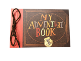 My Adventure Book Scrapbook, DIY Up Scrapbook, Kids Adventure Photo Album, 80 Pages, 11.6 x 7.5 inches